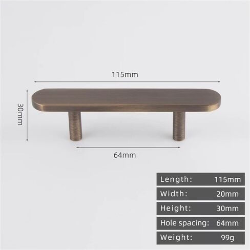 العتيقة النحاس 296 مللي متر الرجعية طويلة سحب خزانة المطبخ درج مقبض 1 قطعة (8895-64) in Kuwait