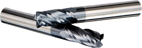 مطحنة نهاية من الكربيد زاوية مستديرة مطلية بالتيتانيوم R0.5 HRC 50° 4 مزامير من الفولاذ التنغستن أدوات قطع الطحن 4 مم - 12 مم أداة قطع مخرطة CNC (D10.0xR0.5xD10xL75) in Kuwait