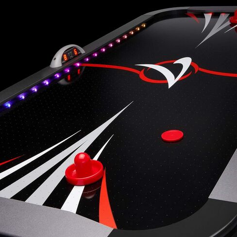 Fat Cat Volt 7 Foot LED Air Hockey Table for Adults with Dual Motor, Automatic Scoring, Music System, Hockey Table with Light Up Playfield in Saudi Arabia