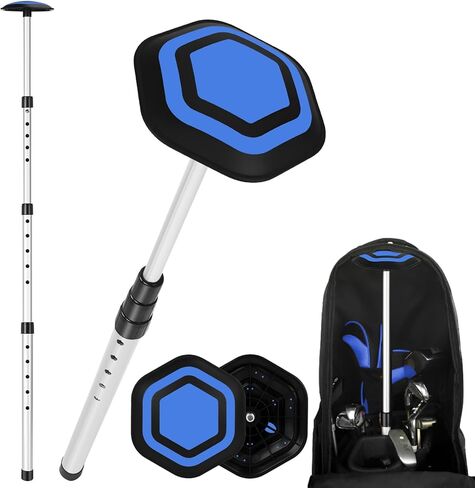 Golf Travel Bag Support Pole,Golf Clubs Protector Travel Bag Support Rod Anti-Impact Umbrella Cover Height Adjustable Golf Bag Accessories,Red in Kuwait