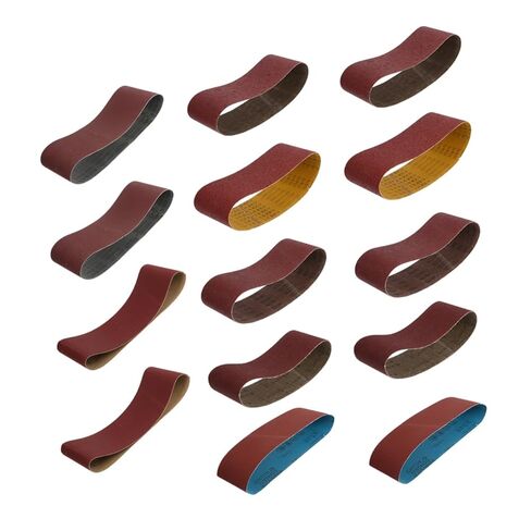 DECHOUS 14pcs Sanding Belt Abrasive Striped Sandpaper for Woodworking Metal Polishing Grits Lightweight for Efficient Surface Finishing in Saudi Arabia
