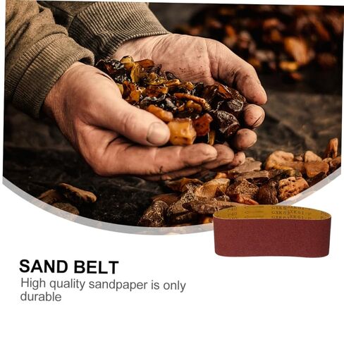DECHOUS 14pcs Sanding Belt Abrasive Striped Sandpaper for Woodworking Metal Polishing Grits Lightweight for Efficient Surface Finishing in Saudi Arabia