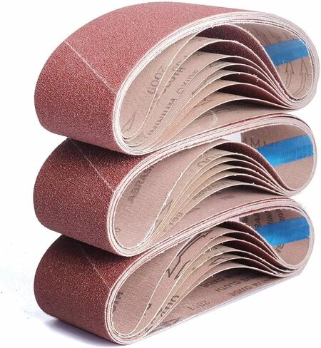 3" x 21" Sander Sanding Belt Grit 40-800 (200 PCS) Alumina Oxide Belts in Kuwait