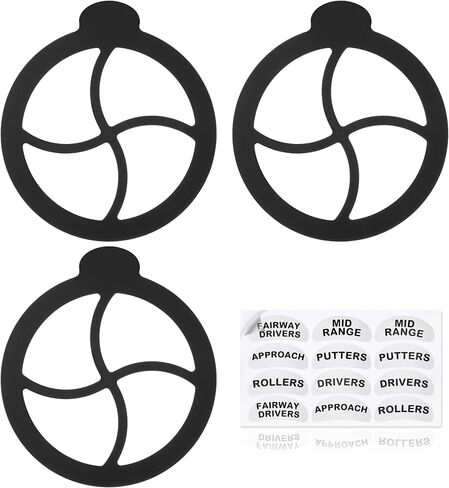 3 قطع فواصل حقيبة الجولف القرصية، إدراجات مقسمة رف الجولف القرصي، نوع تخزين القرص منظم وسهل الوصول إليه، السائق، متوسط ​​المدى، المضرب، برامج تشغيل الممرات، النهج، بكرات للمبتدئين in Kuwait