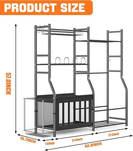 حامل حقائب الجولف من توراك مع مساحة تخزين للكرة، ومنظم للمعدات الرياضية للجراج ذو سعة كبيرة، وتخزين الألعاب في الأماكن المغلقة in Kuwait