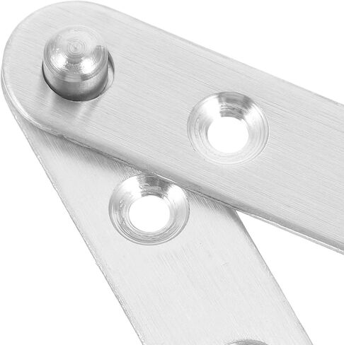10pcs 360 Degree Rotatable Stainless Steel Furniture Hinges Concealed Pivot Door Hinges for Cabinet Doors Medium Size in Saudi Arabia