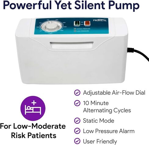 Low Air Loss Alternating Pressure Mattress - Cell On Cell Base - Pressure Mattress for Bed Sores with Silent Air Pump - Hospital Bed for Stages I-III - 36" x 80" x 8" in Saudi Arabia