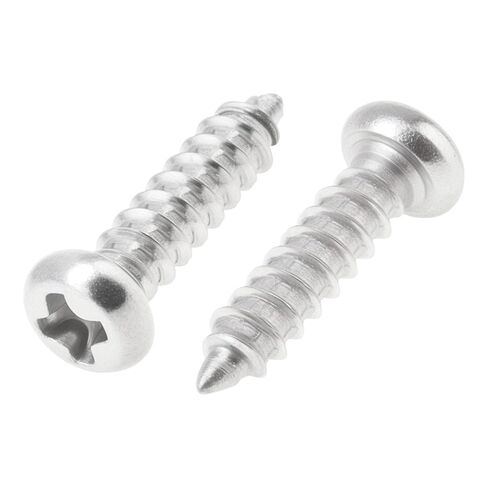 100 Pcs M2.5 x 8mm Cross Pan Head Self Tapping Screws, 304 Stainless Steel Wood Screws for Plastic, Sheet Metal, Bright Finish in Saudi Arabia