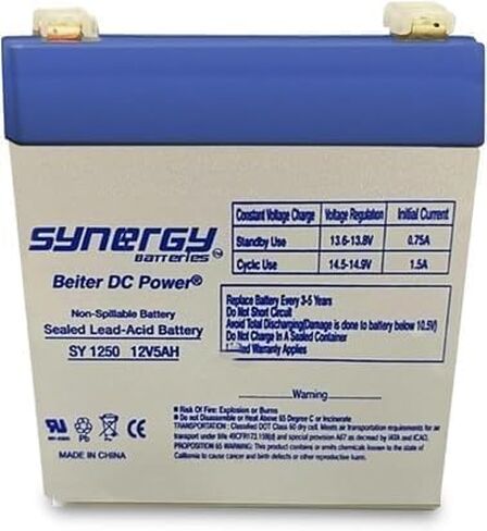 Beiter DC Power 12 Volt Battery 5 Ah- Compatible with Razor MX125, Rechargeable SLA AGM Batteries, Electric Power Dirt Rocket, Go-Kart Quad, E-Scooter, Mini Pocket Bike Parts. in Saudi Arabia