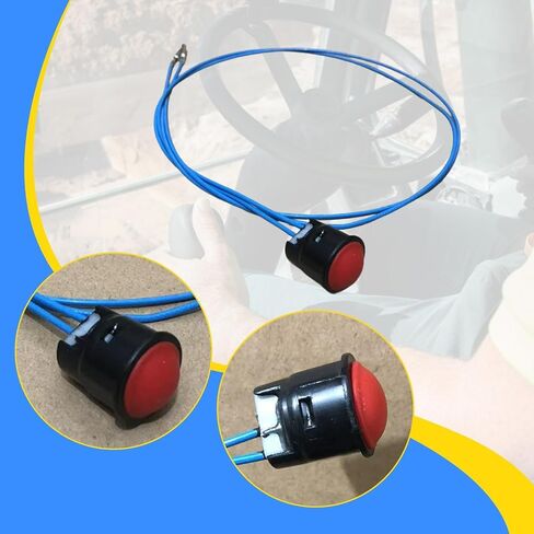Joystick Push Button for Excavators, Loader Handle Partial Push Button Switch for Professional Users, Red 2 Wires in Saudi Arabia