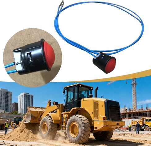 Joystick Push Button for Excavators, Loader Handle Partial Push Button Switch for Professional Users, Red 2 Wires in Saudi Arabia