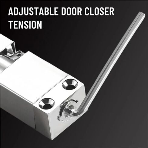AB41-Silver Door Closer, Adjustable Spring Doors Closers Screen, for Close in Saudi Arabia