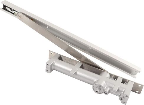 Commercial Hydraulic Door Closer Adjustable Speed Silent Switch Safe Seamless Embedded Installation for Hotels Guesthouses Cast Aluminum Silver White in Saudi Arabia
