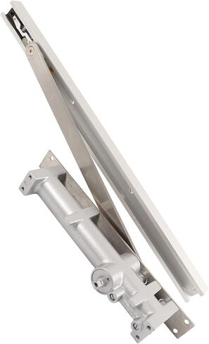 Commercial Hydraulic Door Closer Adjustable Speed Silent Switch Safe Seamless Embedded Installation for Hotels Guesthouses Cast Aluminum Silver White in Saudi Arabia