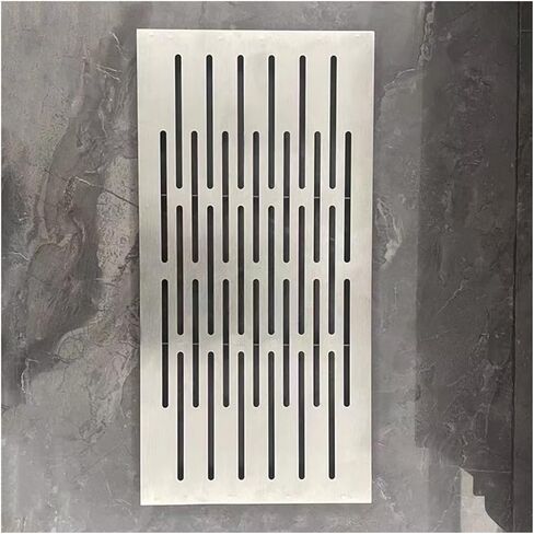 Stainless Steel Drain Grate Covers with Frame, Channel Drainage Sewer Grates Well Cover Drain, Catch Basin Storm Drain Grate, Yard Decor Driveway Garten Trench Drain Kit(20x30x3CM) in Saudi Arabia