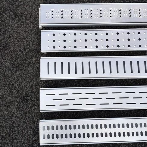 Channel Drain, Drainage Grates for Yard Driveway Walkway Floor, Trough Cover Plate Trench Low Profile Durable in Saudi Arabia