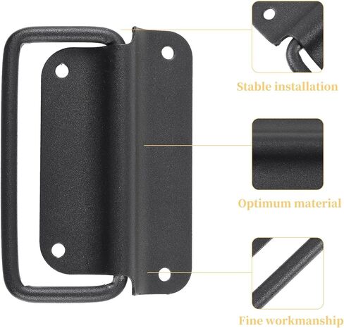 Ciieeo 2pcs Stainless Steel Folding Toolbox Handle with Pull Drawer Handle for Wooden Box Cabinet for Industrial Hardware in Saudi Arabia