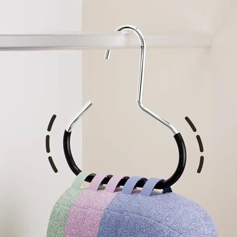2 Pack Hat Organizer for Baseball Caps, Stainless Steel Holder for Scarves & Handbags, Space Saving Closet Hangers in Saudi Arabia