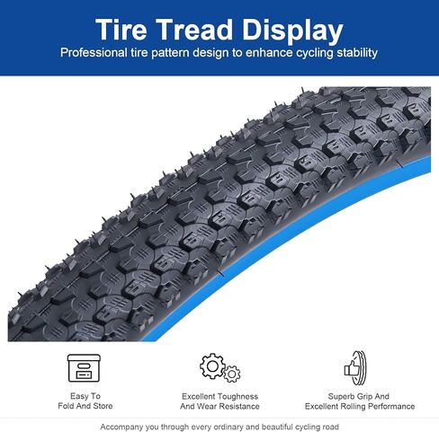 29x2.25 (57-622) Bike Tire 29 inch Bicycle tire Suitable for 29x2.20 29 x 2.25 Off Road/Mountain Folding Replacement Bike Tire (Single) in Saudi Arabia