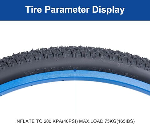 29x2.25 (57-622) Bike Tire 29 inch Bicycle tire Suitable for 29x2.20 29 x 2.25 Off Road/Mountain Folding Replacement Bike Tire (Single) in Saudi Arabia