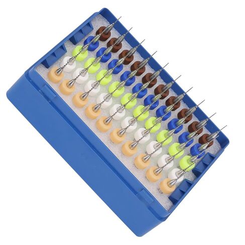 50Pcs PCB Micro Drill Bits Set 0.5-0.9mm Carbide Micro Drill PCB Print Circuit Board Flute CNC Router Bits Set for Rough Stone Print Circuit Board Jewelry Engraving in Saudi Arabia