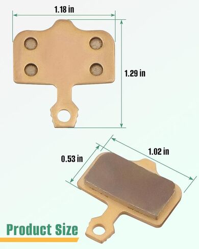 2PCS Brake Pads Fit for Rad Power RadCity 5 Plus/RadRover 6 Plus/Lectric XP Trike/ 3.0/4.0/ Segway Ninebot GT1/GT2/ Vanmoof S5/A5/ MoonCool TK1/ SWFT Zip/BMX/SRAM Level/AVID Elixir in Kuwait