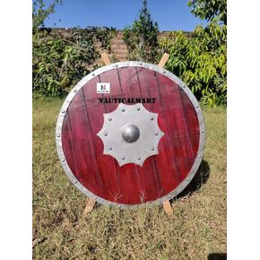 قطعة زي LARP من Nautical-Mart من العصور الوسطى الفايكنج من الخشب الأحمر والفولاذ طبق الأصل in Kuwait