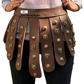 حزام Tassets من الجلد باللون البني من القرون الوسطى من Nautical-Mart - زي درع in Kuwait