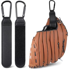 2 Pack Baseball Glove Clip Adjustable Softball Glove Protection Holder with Hanging Loops Training Sports Gear Bag Attachment for Work Gloves Duty Belt Construction in Kuwait