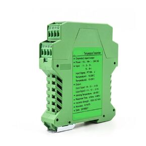 1pcs Dc Voltage Analog Signal Isolator Voltage Signal transducer with 4-20mA Output(0-10V to 4-20MA_2 in 2 Out) in Saudi Arabia