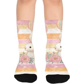 جوارب للمشي لمسافات طويلة على شكل كرة ساخنة باللون الوردي - جوارب شتوية حرارية سميكة دافئة للأولاد والبنات للمدرسة، والارتداء اليومي والأنشطة الخارجية in Kuwait