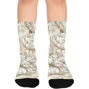 Vintage Sketch Design Hiking Socks - Toddler Boys & Girls Warm Thick Thermal Winter Crew Socks for School, Daily Wear & Outdoor Activities in Kuwait