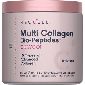 NeoCell Multi Collagen Peptides Powder | 7 oz | 10 Types of Advanced Bio-Peptides | Superior Absorption | Unflavored and Mixes Easily in Kuwait