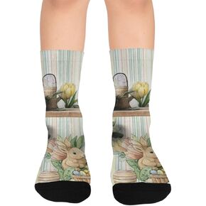 جوارب لطيفة على شكل أرنب للمشي لمسافات طويلة - جوارب شتوية دافئة سميكة للأولاد والبنات للمدرسة، والارتداء اليومي والأنشطة الخارجية in Kuwait