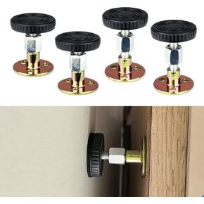 4PCS Headboard Stoppers for Wall, Adjustable Bed Noise Stopper with Wall Protection with Screw-On & Adhesive Installation Bedside Anti-Shake Tool for Headboards, Cabinets and Sofas (1.8"-2.2") in Kuwait