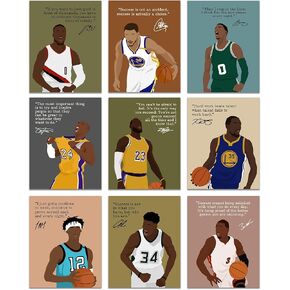 LOLUIS لوحة فنية جدارية تحفيزية، عمل فني مرسوم يدويًا، توقيع نجم كرة السلة، ديكور رياضي لغرفة النوم والمكتب والمنزل وصالة الألعاب الرياضية وغرفة الخزانة in Kuwait