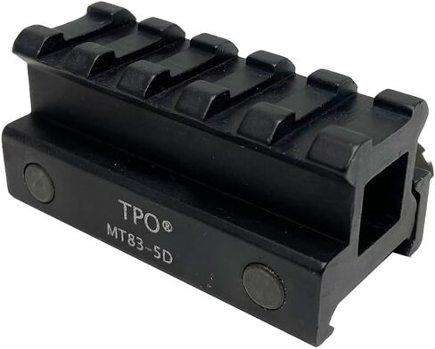 TPO MT083-5D 0.83" 5-Slot Medium Profile Picatinny Rail Riser Mount, See-Thru Picatinny Riser Mount for Red Dots, Scopes, Optics, Flashlight in Kuwait
