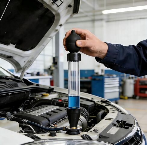 VCC Combustion Leak Detector Without Test Fluid, Head Gasket Leak Tester Coolant Exhaust Gas Detector, Automotive Cooling System Leak Detection Tool for Engine Leaks in Kuwait