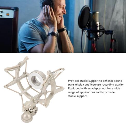 Microphone Shock Mount, Universal Mic Holder Stand for TLM103, for TLM193, for TLM127, for TLM170, for MK4, 25mm ABS Anti Vibration Mic Holder in Saudi Arabia