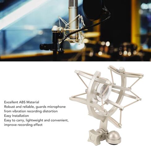 Microphone Shock Mount, Universal Mic Holder Stand for TLM103, for TLM193, for TLM127, for TLM170, for MK4, 25mm ABS Anti Vibration Mic Holder in Saudi Arabia
