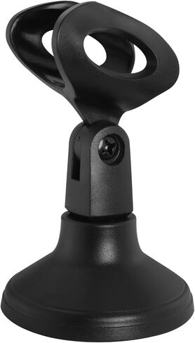 Desktop Mini Microphone Stand Holder Adjustable Portable Desktop Table Mic Stand Holder 180 Degree Adjustment For Live Streaming Online Meetings Computer Chats in Saudi Arabia