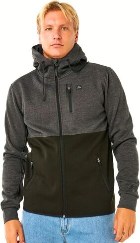 Rip Curl Men's Departed Anti Series Technical Zip Up Sweatshirt in Saudi Arabia