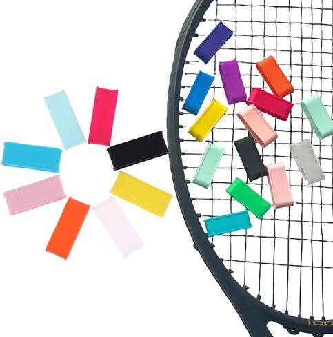 4Pcs Silicone Tennis Racket Grip Ring Handle Closure Rubber Sweat-Absorbing Band Elastic Fixed Stretchable Handle Tennis Accessories in Saudi Arabia
