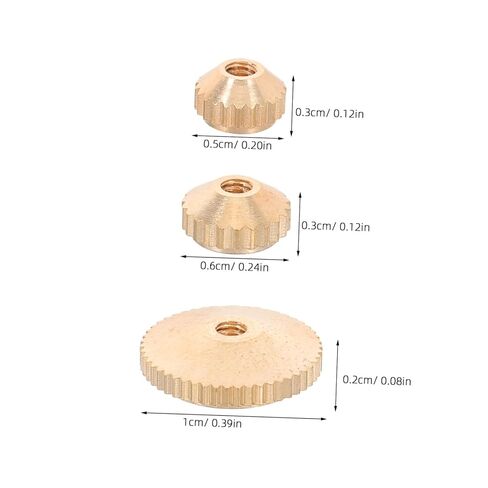 MAGICLULU 12pcs Clock Replacement Hand Nuts Brass Grandfather Wall Clocks Nuts Movement Mechanism Accessory DIY Repair Parts Replacement in Saudi Arabia