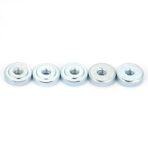 Garosa Zinc Plated Knurled Flat Thumb Handle Nut Durable Fastening Suitable for Manufacturing Machinery 2Pcs (M6 (10pcs)) in Saudi Arabia
