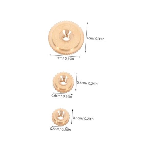 Luxshiny 12pcs Clock Hand Nuts: Brass Grandfather Wall Antique Clocks Movement Mechanism DIY Hand Nuts Parts Replacement Repair Tools in Saudi Arabia