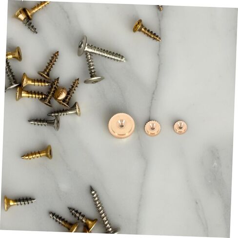 Luxshiny 12pcs Clock Hand Nuts: Brass Grandfather Wall Antique Clocks Movement Mechanism DIY Hand Nuts Parts Replacement Repair Tools in Saudi Arabia