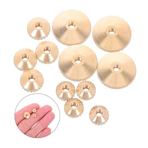 Luxshiny 12pcs Clock Hand Nuts: Brass Grandfather Wall Antique Clocks Movement Mechanism DIY Hand Nuts Parts Replacement Repair Tools in Saudi Arabia