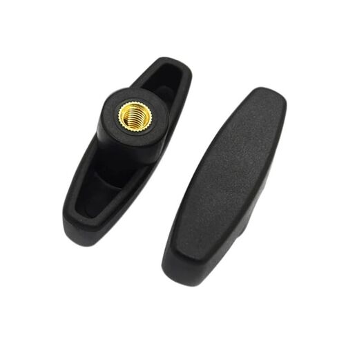 M6 M8 M10 Slotted Hand Nut Bakelite Brass Core Knob Internal Thread Fastening Handle T-Shaped for Mechanical Equipment(5PCS M6) in Saudi Arabia