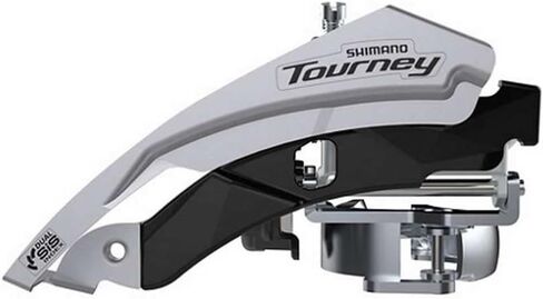FD-TY601 Tourney Front mech, Triple, top Swing, Dual Pull, 63-66, for 48T, Black in Saudi Arabia